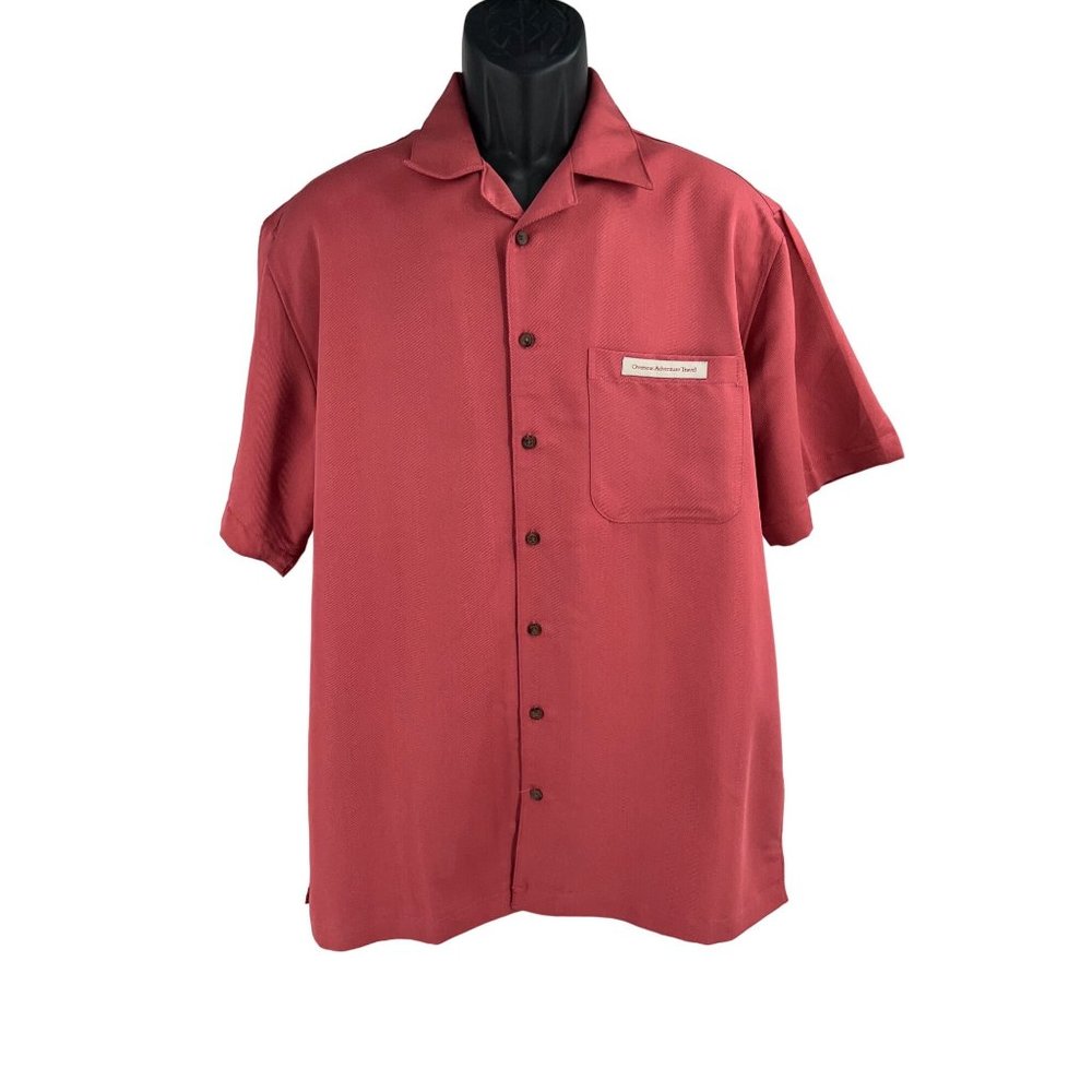 New Overseas Adventure Travel Men's Button Front Shirt Size Large